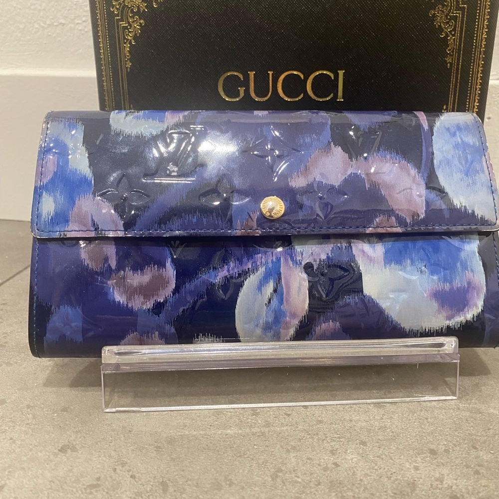 💙RARE Louis Vuitton Mono Vernis Ikat Grand Bleu 2013 Limited Edition